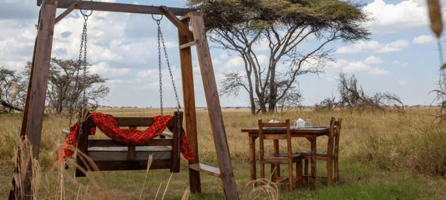 Bush dining area