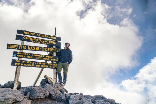 High alpine snow representing Kilimanjaro summit glacier zone Uhuru ascent
