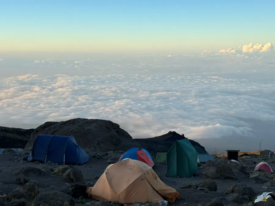 Clouds Kilimanjaro trek camps tents accommodation