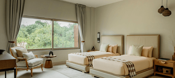 twin beds